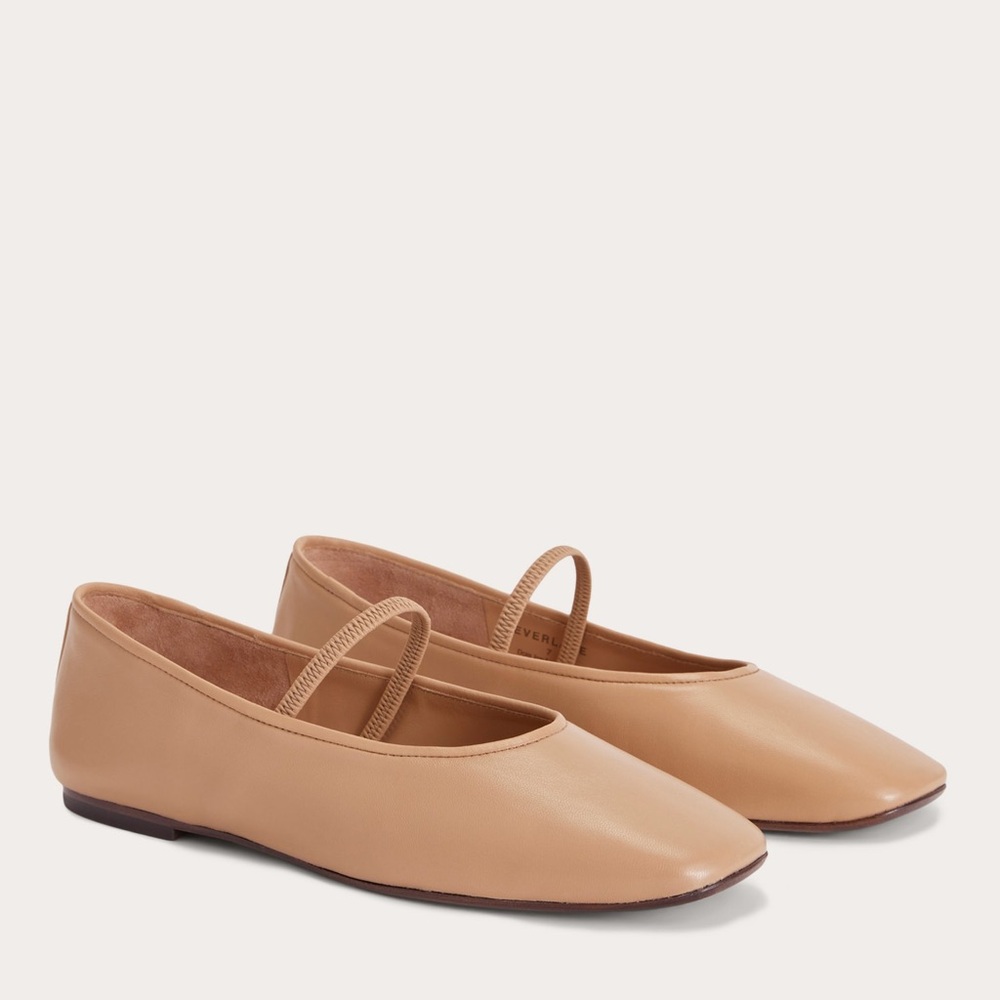 Everlane Day Glove Mary Janes Blush Tan Women's Flats
